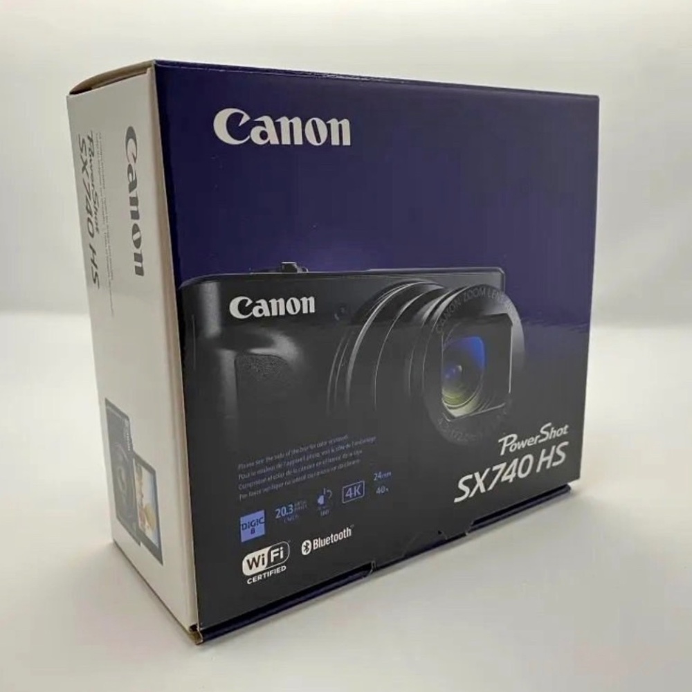 Canon - PowerShot SX740 HS 20.3-Megapixel Digital Camera - Black